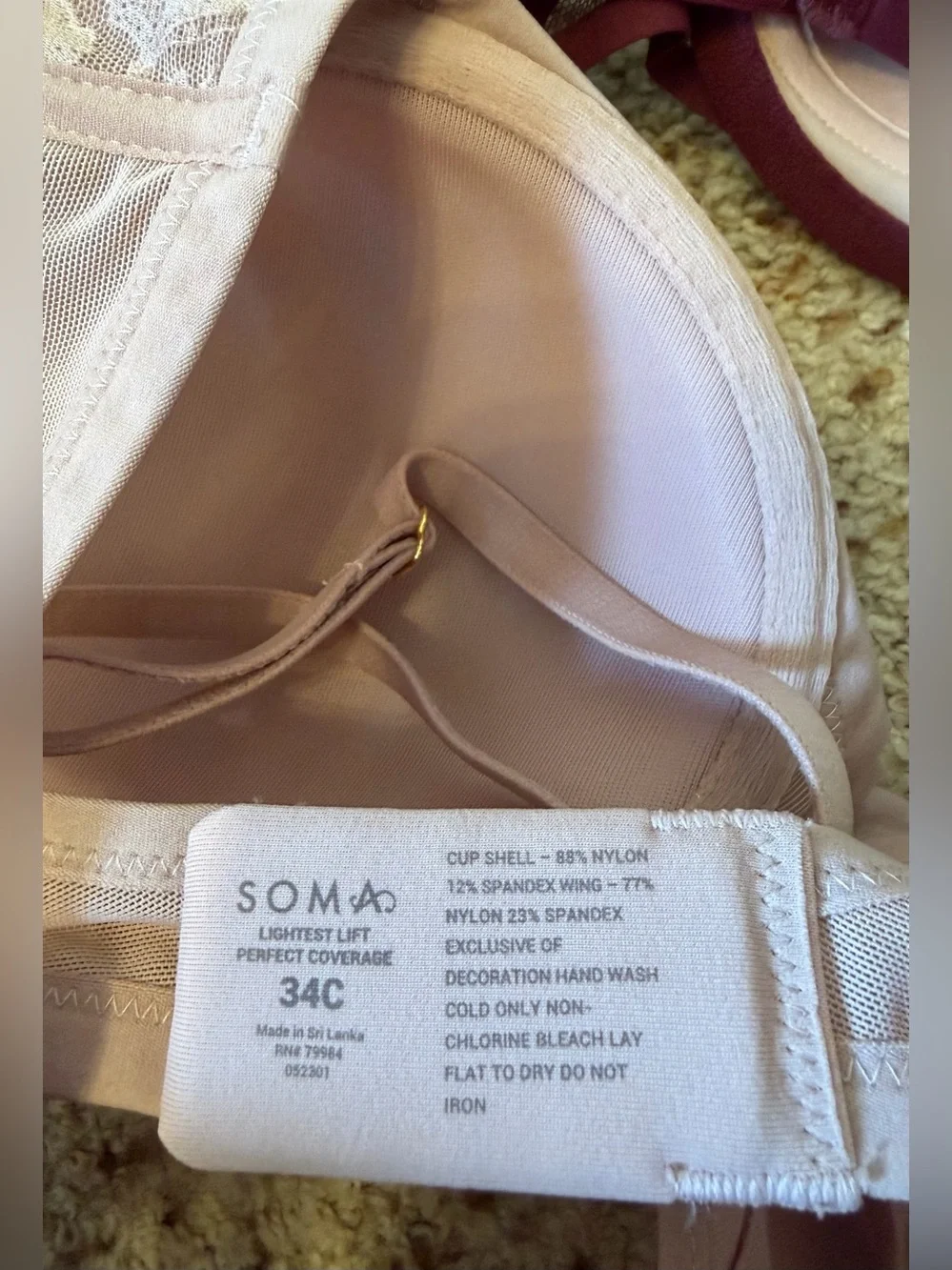 Soma Bra Multipack (Perfect Coverage and Bodify Demi styles) 34C